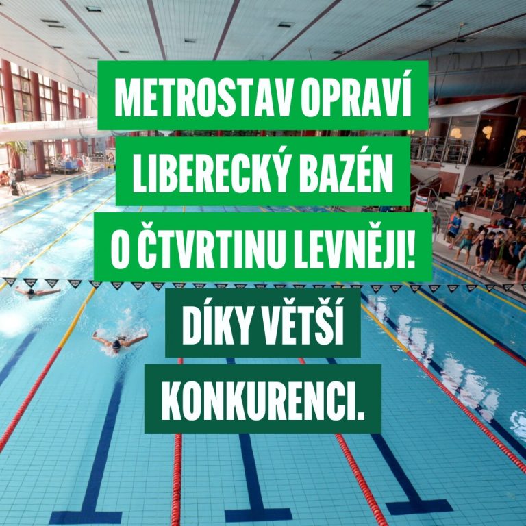 Bazén bude stavět Metrostav, nižší cena je i výsledkem práce opozice